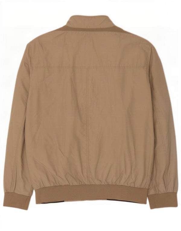 Geox Mens Logan Bomber Jacket UK 44 2XL Beige Polyamide
