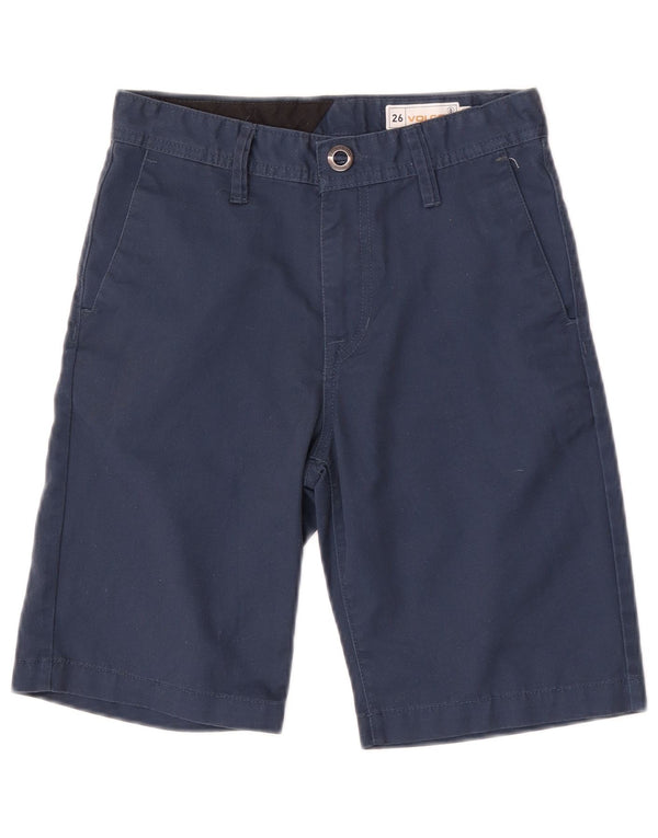Shorts Chino Meninos Volcom 11-12 Anos W26 Azul Marinho Poliéster