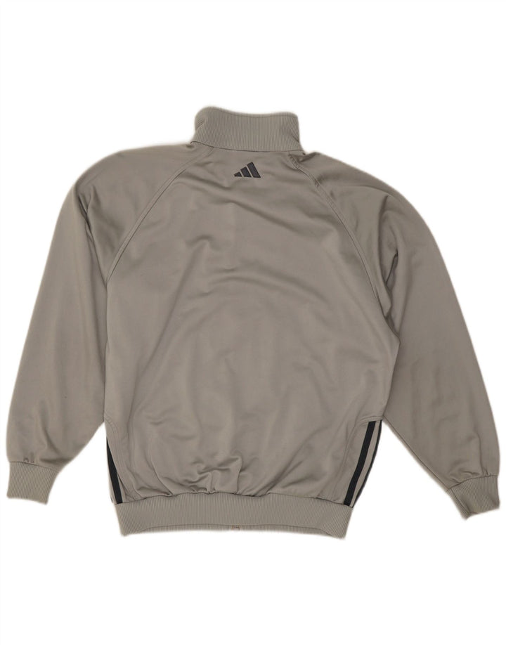 Giacca da tuta da ragazzo Adidas 13-14 anni in poliestere color block grigio