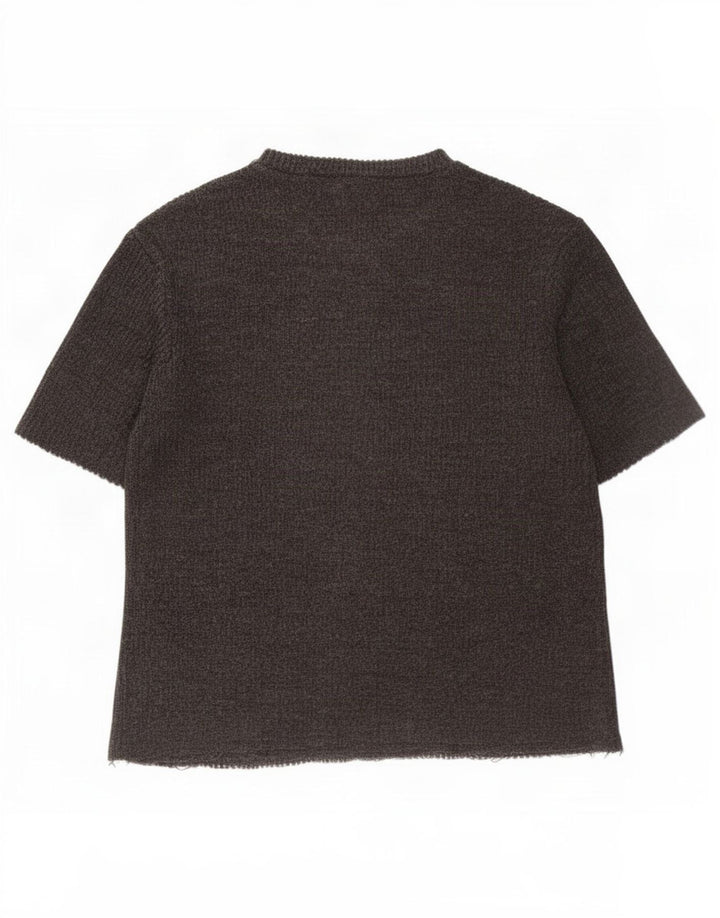 Zara Womens Oversized T-Shirt Top UK 10 Small Grey
