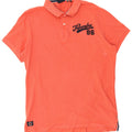 Superdry Mens Polo Shirt XL Orange Cotton