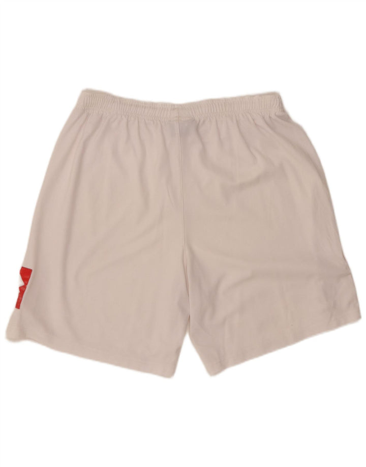 LOTTO Mens Graphic Sport Shorts Large White