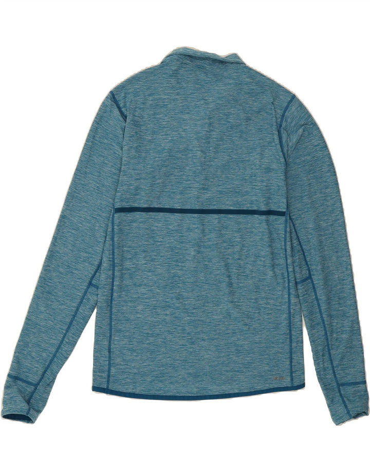 NEW BALANCE Mens Zip Neck Pullover Tracksuit Top Small Blue Polyester Vintage New Balance and Second-Hand New Balance from Messina Hembry 