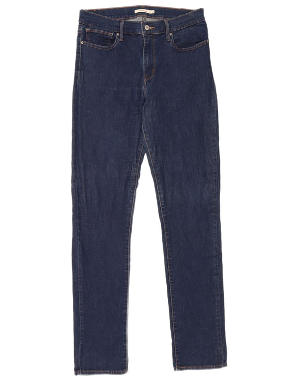 Jeans slim snellenti da donna Levi's W32 L34 cotone blu navy