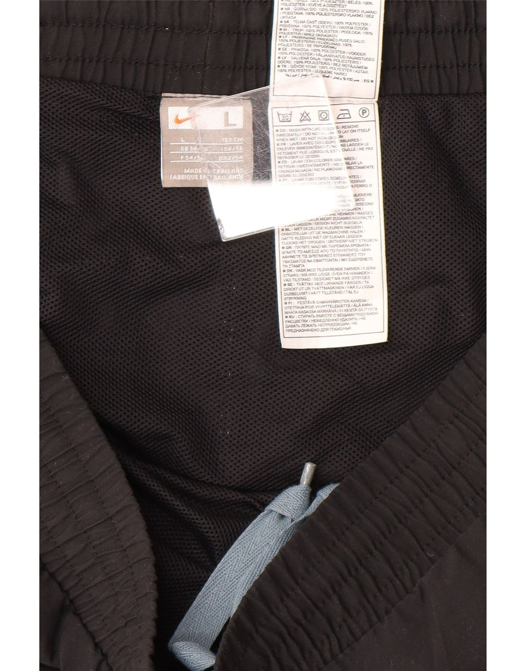 NIKE Mens Graphic Sport Shorts Large Black Polyester