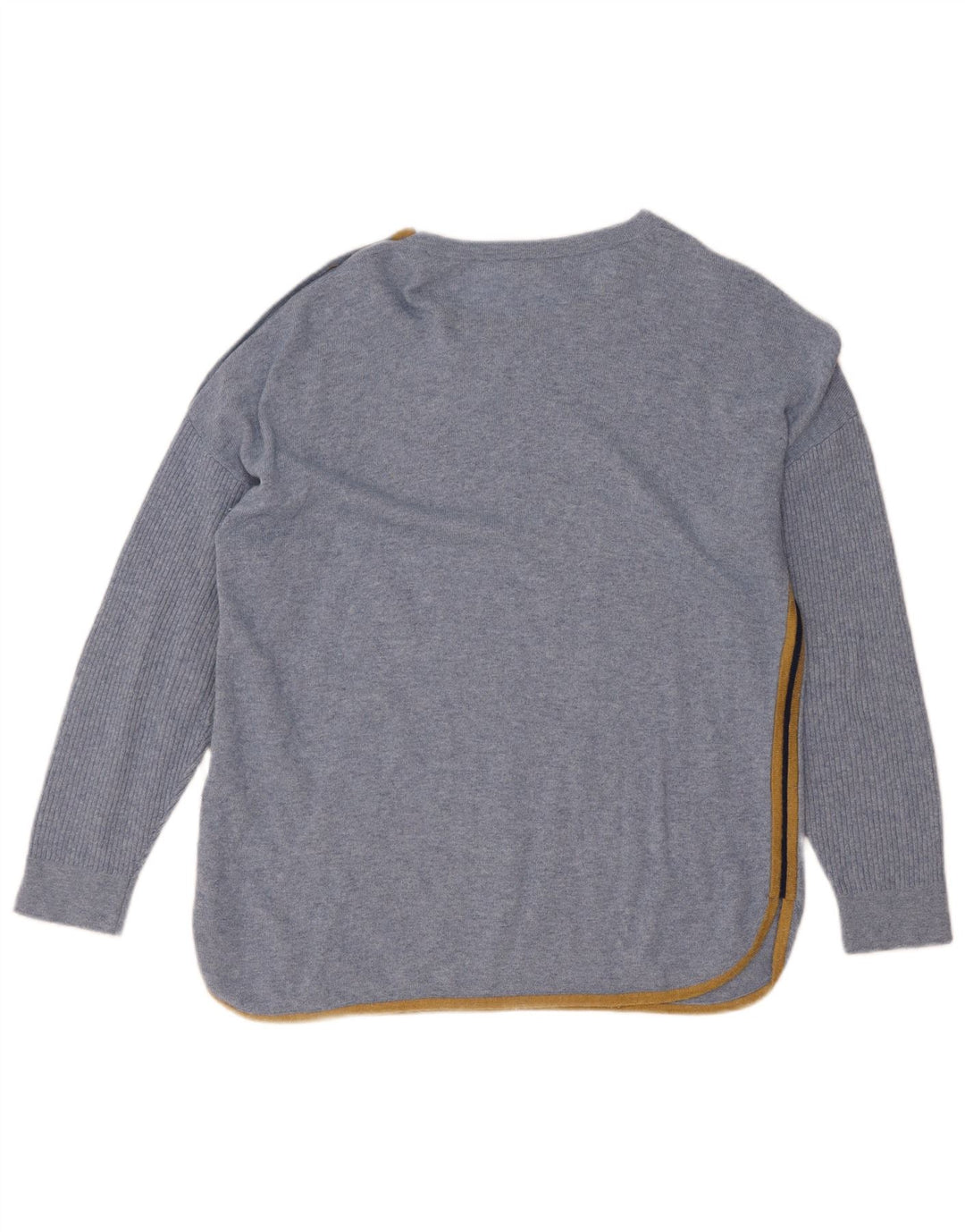 White Stuff Womens Boat Neck Jumper Sweater UK 14 Large  Blue Viscose