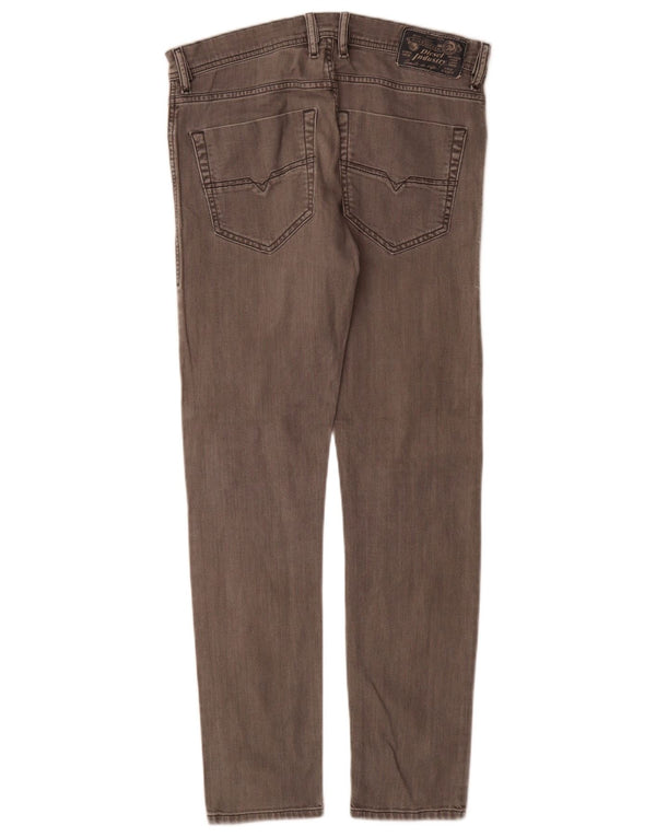 Diesel Mens Tepphar Carrot Slim Jeans W28 L30 Grey Cotton