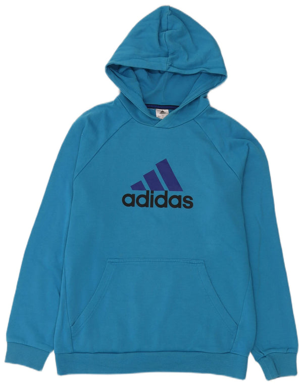 Chłopięca bluza z kapturem Adidas Graphic 15-16 lat niebieska