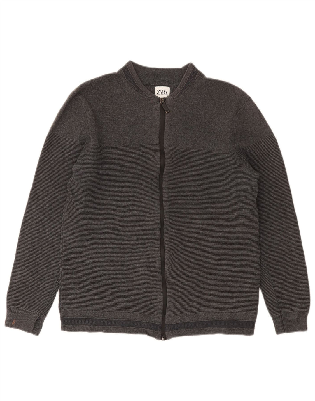 Maglione cardigan per ragazzi Zara 11-12 anni in cotone grigio medio