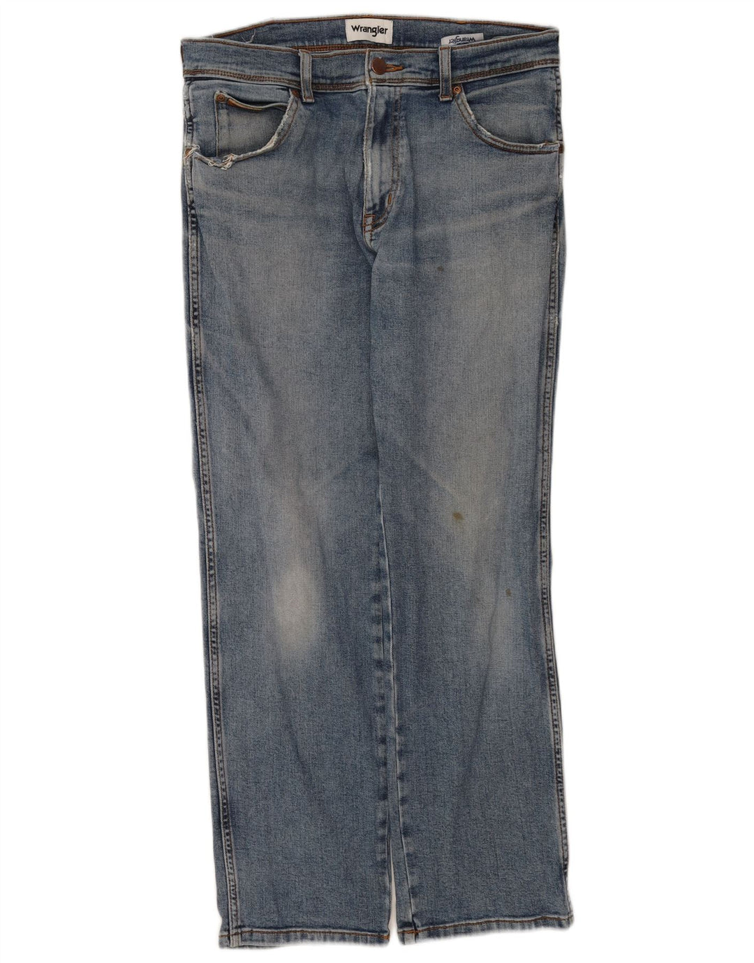 Wrangler Mens Texas Straight Jeans W32 L30 Blue Cotton