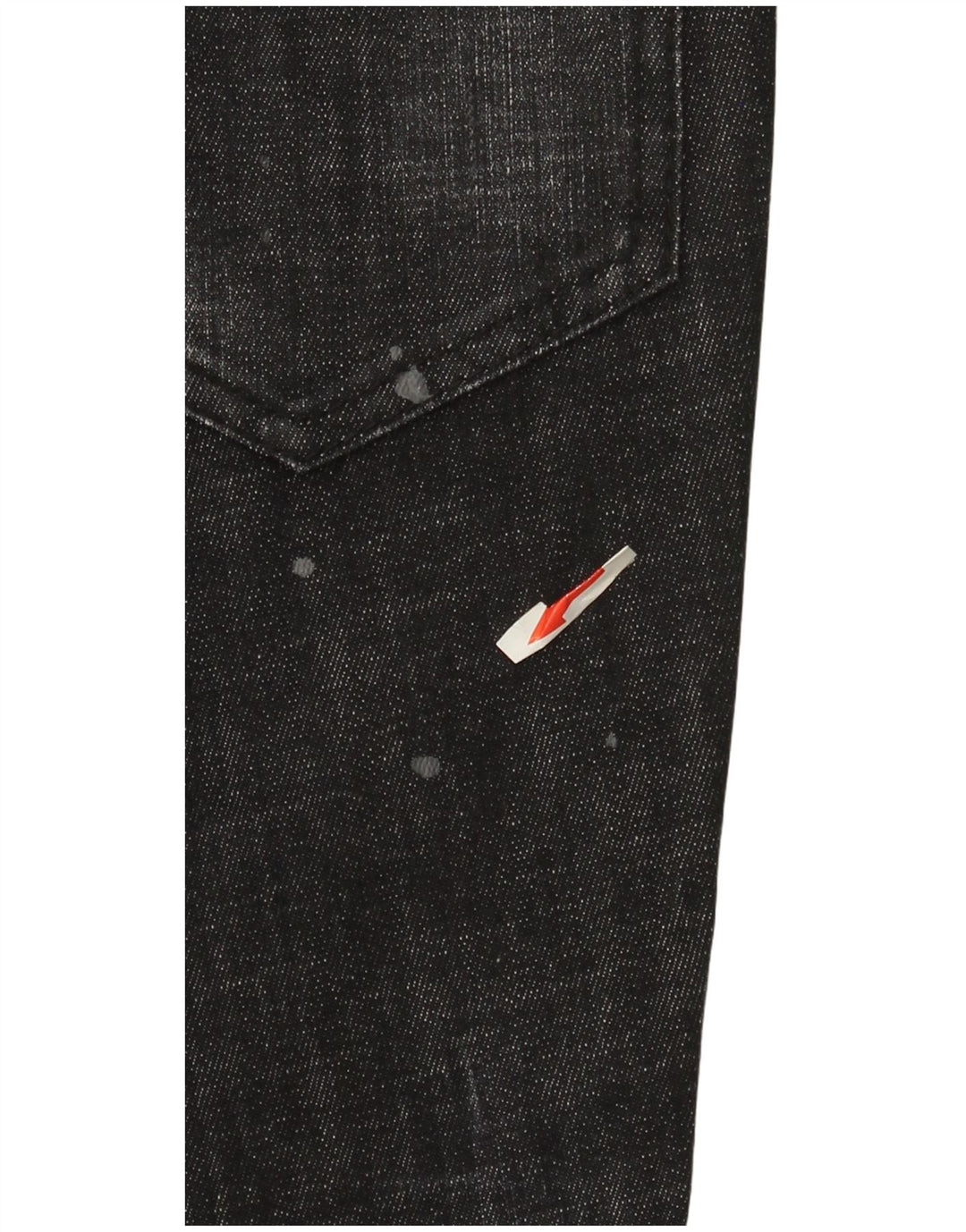Женские прямые джинсы Dsquared2 IT 44 Medium W30 L26, черный хлопок