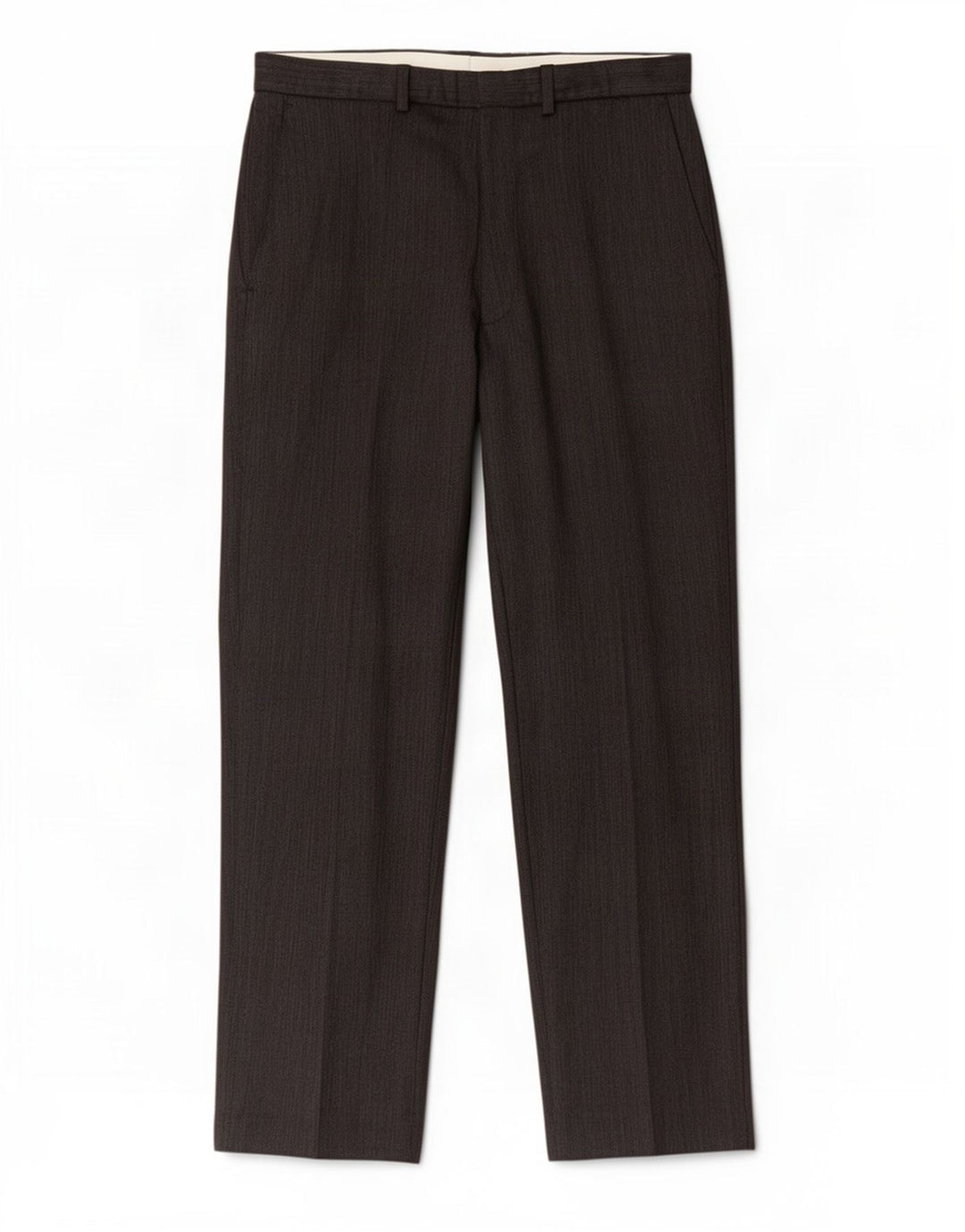 Pantaloni chino dritti da uomo Marks & Spencer W34 L31 poliestere grigio