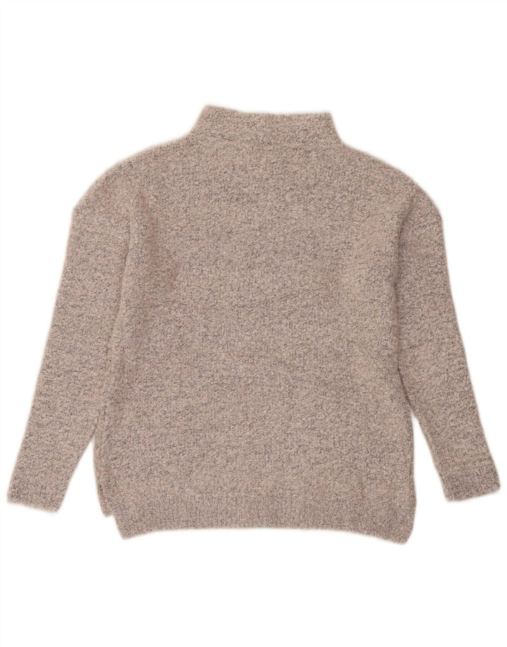 MARKS & SPENCER Womens Turtle Neck Jumper Sweater UK 10 Small Grey