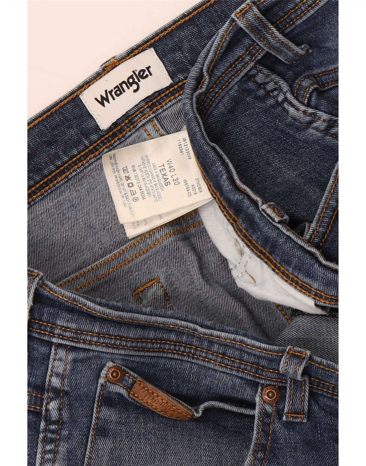 Wrangler Mens Texas Straight Jeans W40 L27 Blue Cotton