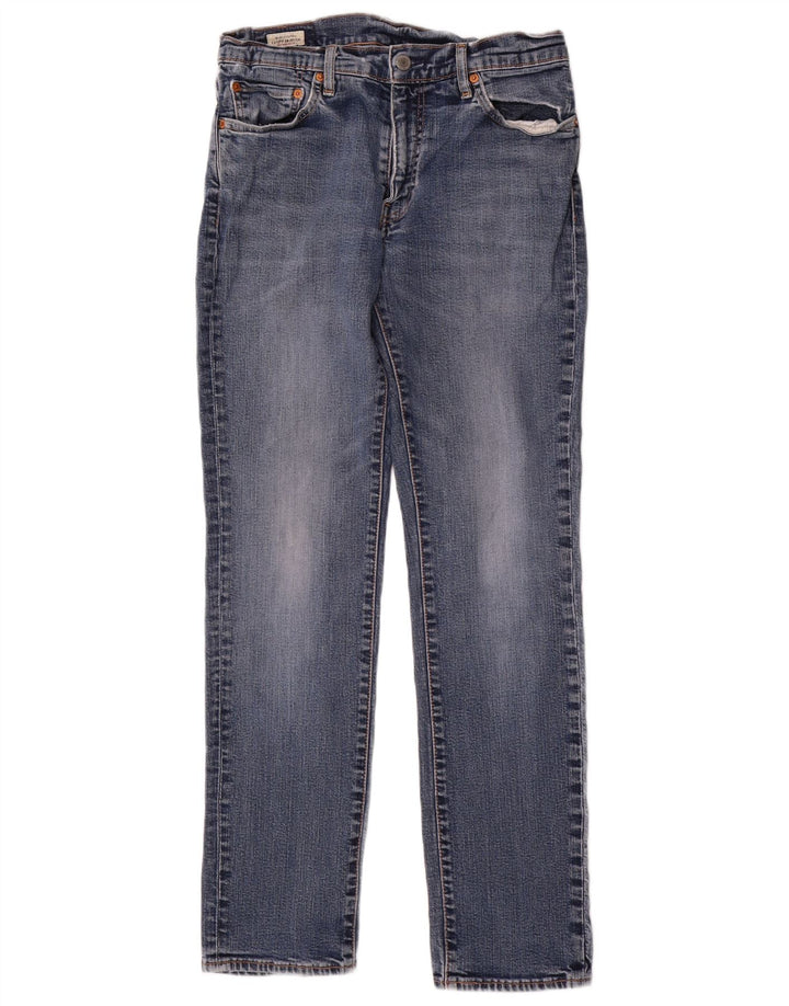 Levi's Herren Straight Jeans W32 L32 Blaue Baumwolle
