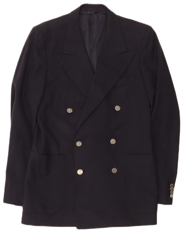 Yves Saint Laurent Herre Blazer Jacket IT 48 Medium Navy Blue