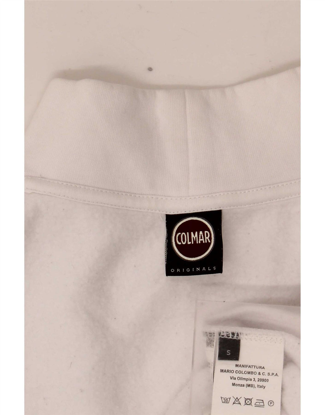 Colmar Womens Oversized Sweatshirt Jumper UK 10 Small White Bomuld