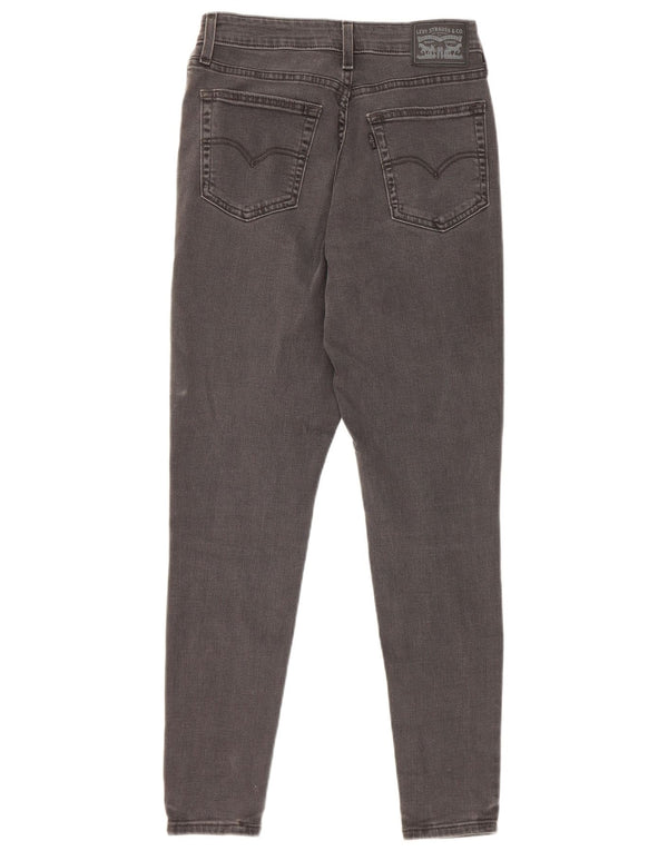 Jeans skinny a vita alta Levi's 721 da donna W26 L28 in cotone grigio