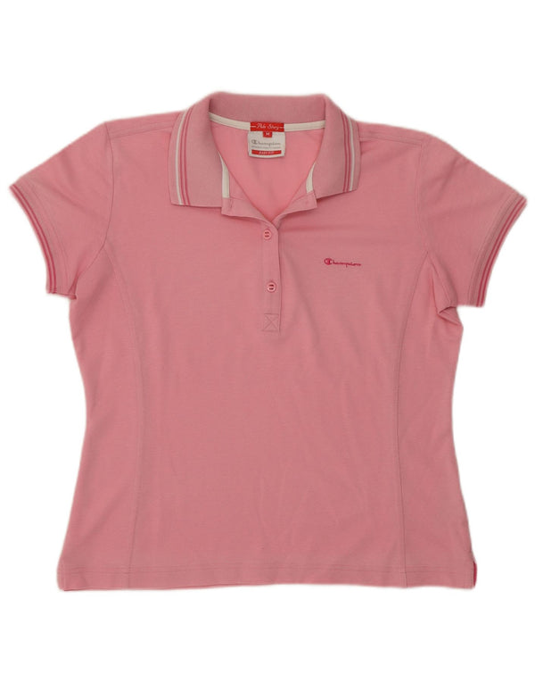 Polo da donna Easy Fit Champion UK 14 cotone rosa medio