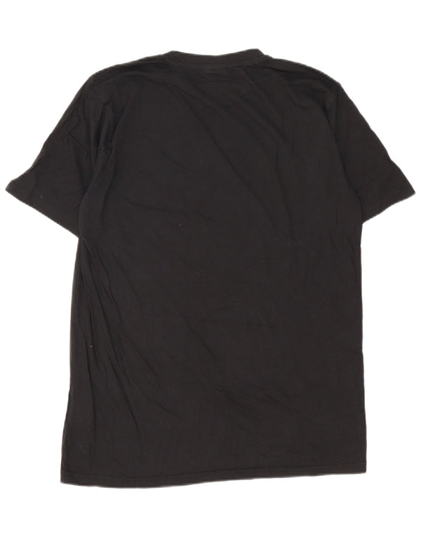 Sergio Tacchini Mens Graphic T-Shirt Top XL Black Cotton
