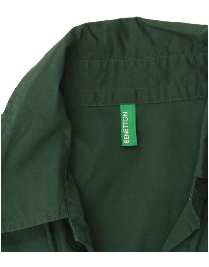 Benetton Chemise Pull Femme UK 12 Vert Moyen