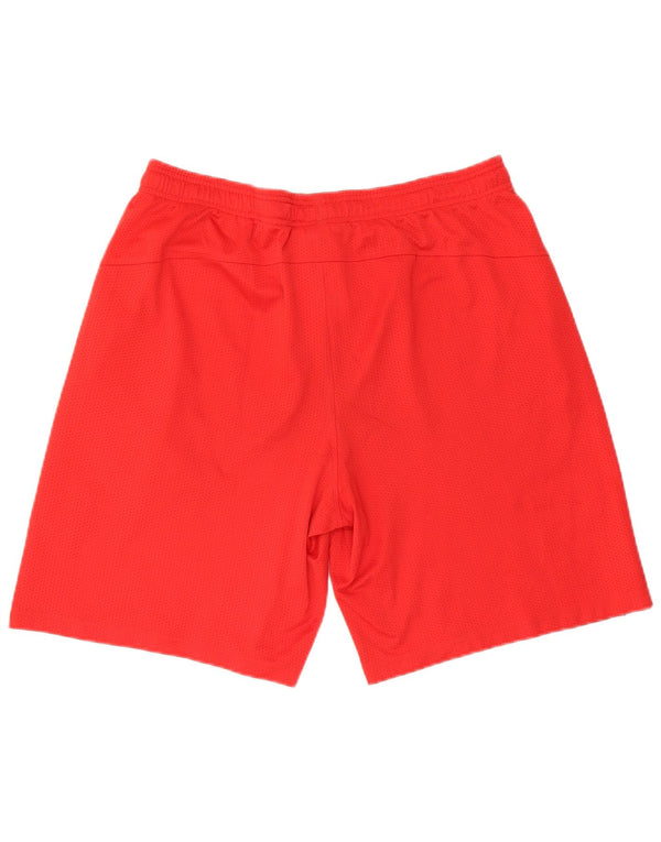 Under Armour Mens Heat Gear Loose Fit Sport Shorts XL Red Polyester