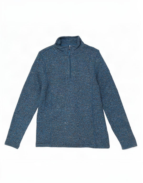 Mountain Warehouse Womens Sweatshirt Jumper UK 12 Medium Blue Flecked