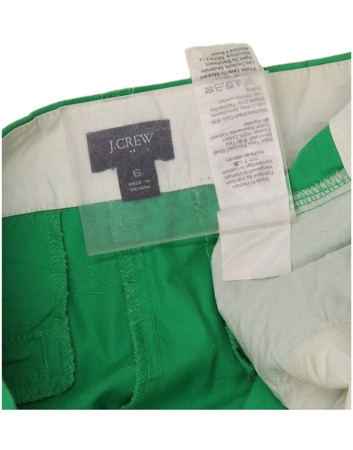 J. CREW Womens Chino Shorts US 6 Medium W32 Green Cotton