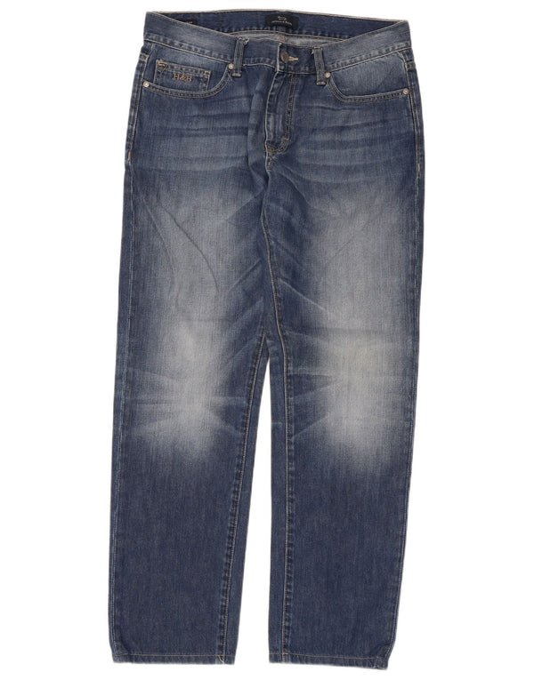 Harmont & Blaine Mens Regular Fit Straight Jeans IT 50 Large W34 L30 Blue