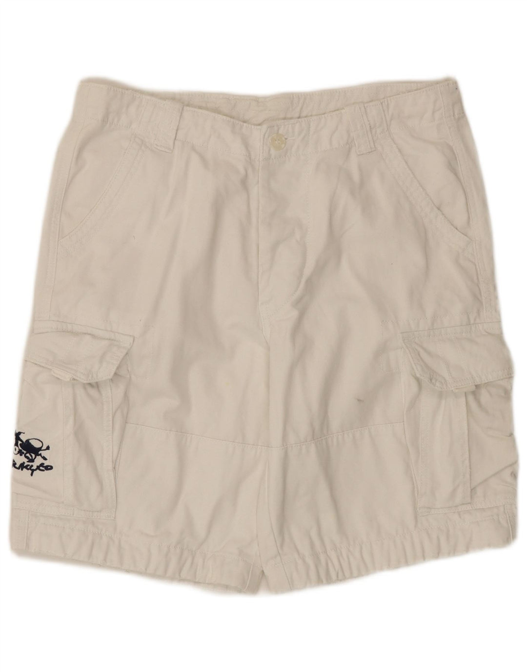 Shorts cargo masculino vintage XL W38 branco