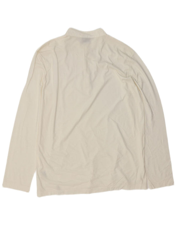 Trussardi Polo Manga Larga Hombre XL Blanco Algodón