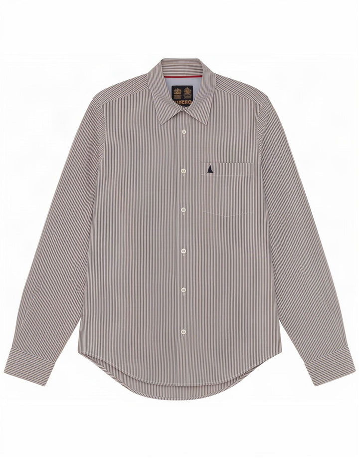 Camicia da uomo Musto piccola gessata beige