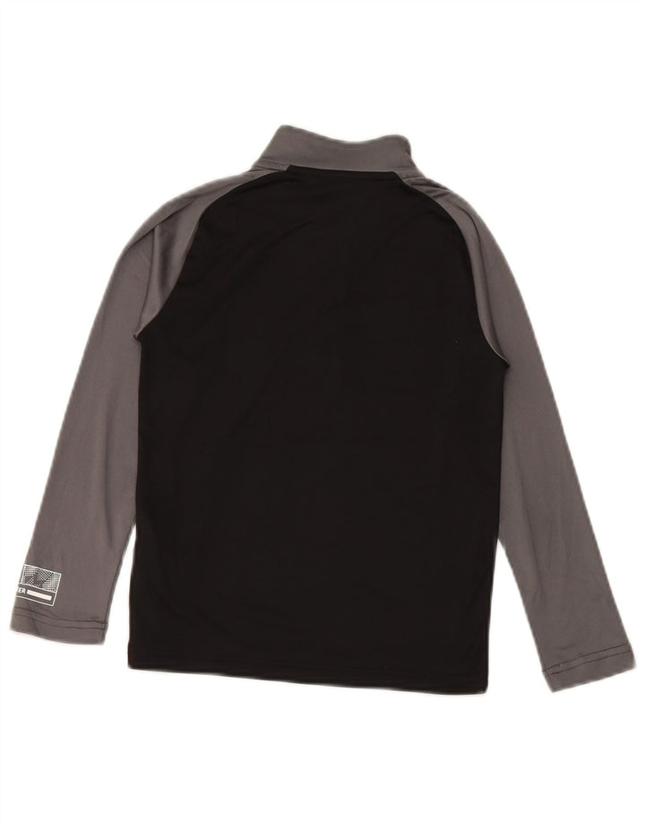 PUMA Haut de survêtement graphique pour garçon 7-8 ans Noir Colourblock