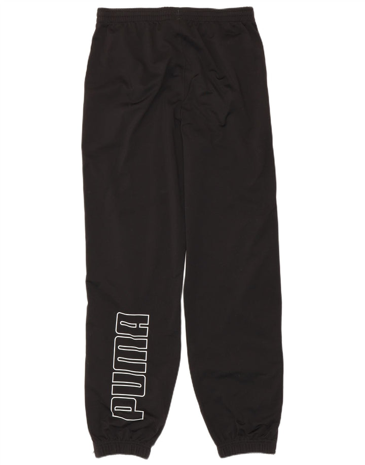 Pantaloni da tuta con grafica Puma da ragazzo, pantaloni da jogging, 15-16 anni, poliestere nero