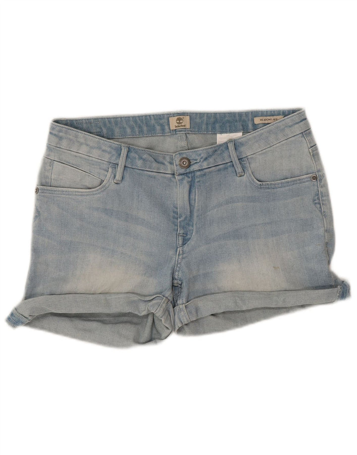 Timberland Womens Denim Shorts W29 Medium Blue Cotton