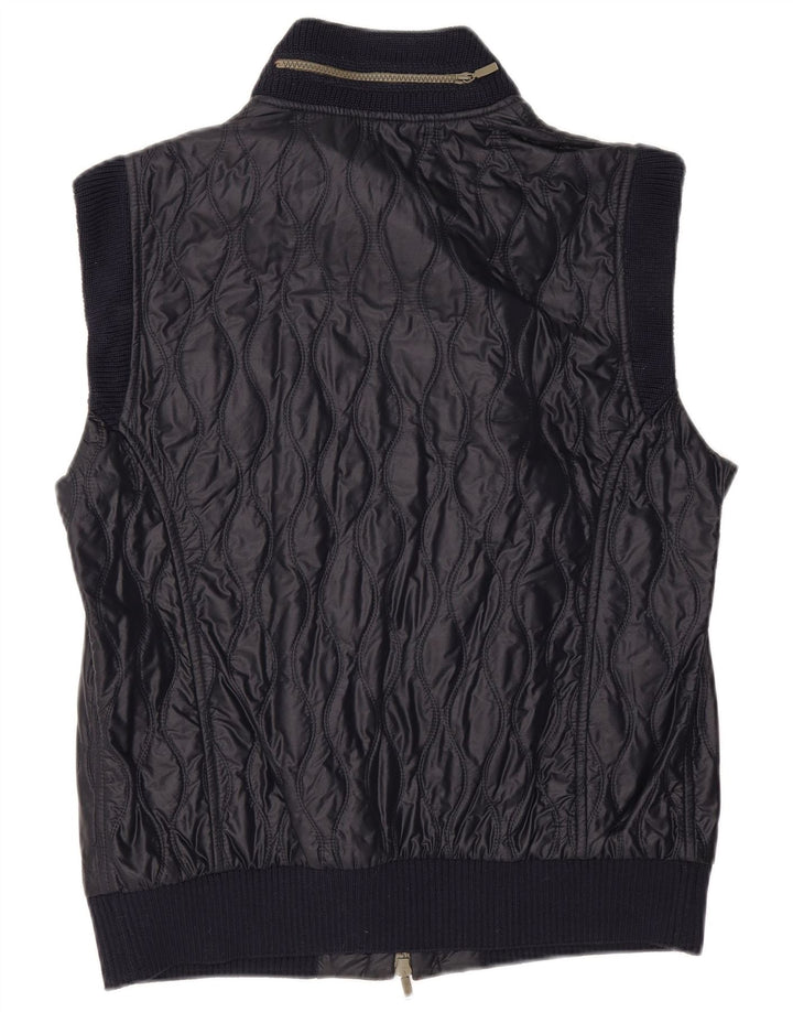Iceberg Mens Quilted Gilet IT 52 XL Navy Blue Colourblock Polyamide
