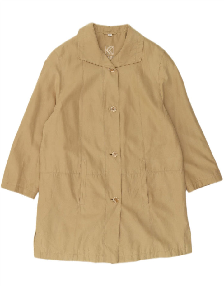 KOHLER & KRENZER Womens Overcoat UK 12 Medium Beige Acetate Vintage Kohler & Krenzer and Second-Hand Kohler & Krenzer from Messina Hembry 