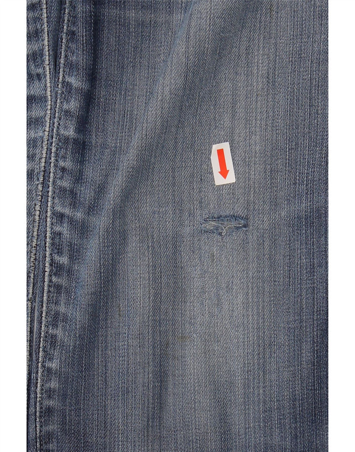 Lee Damen Rice Bootcut Jeans W28 L27 Blaue Baumwolle
