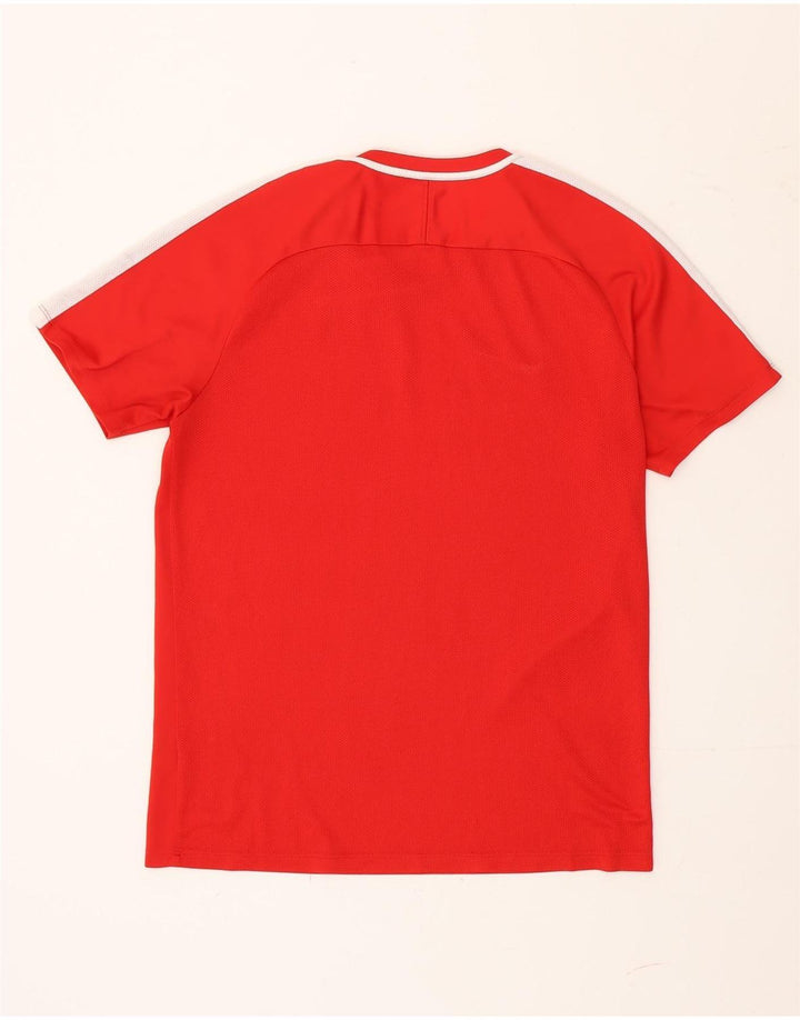 Nike Mens Dri Fit T-Shirt Top Large Red Colourblock
