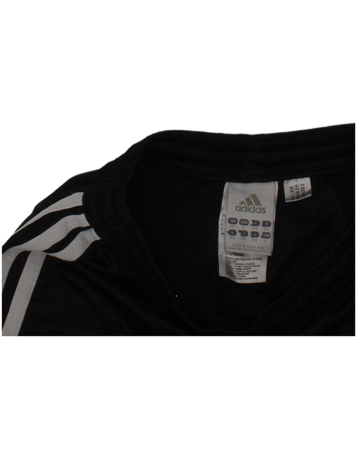 ADIDAS Boys Climalite Sport Shorts 9-10 Years  Black Colourblock Polyester