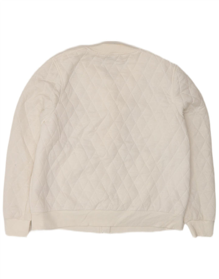 Marks & Spencer Chaqueta acolchada para mujer UK 44 Grande Poliéster blanco