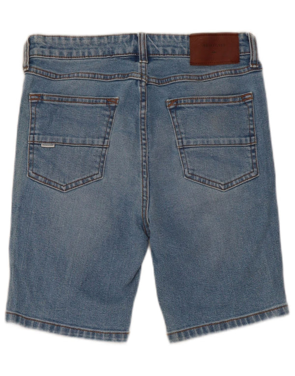 Quiksilver Boys Denim Shorts 11-12 Years W26 Blue Cotton
