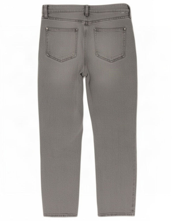Marks & Spencer Womens Boyfriend Cropped Jeans UK 14 Medum W32 L26 Grey