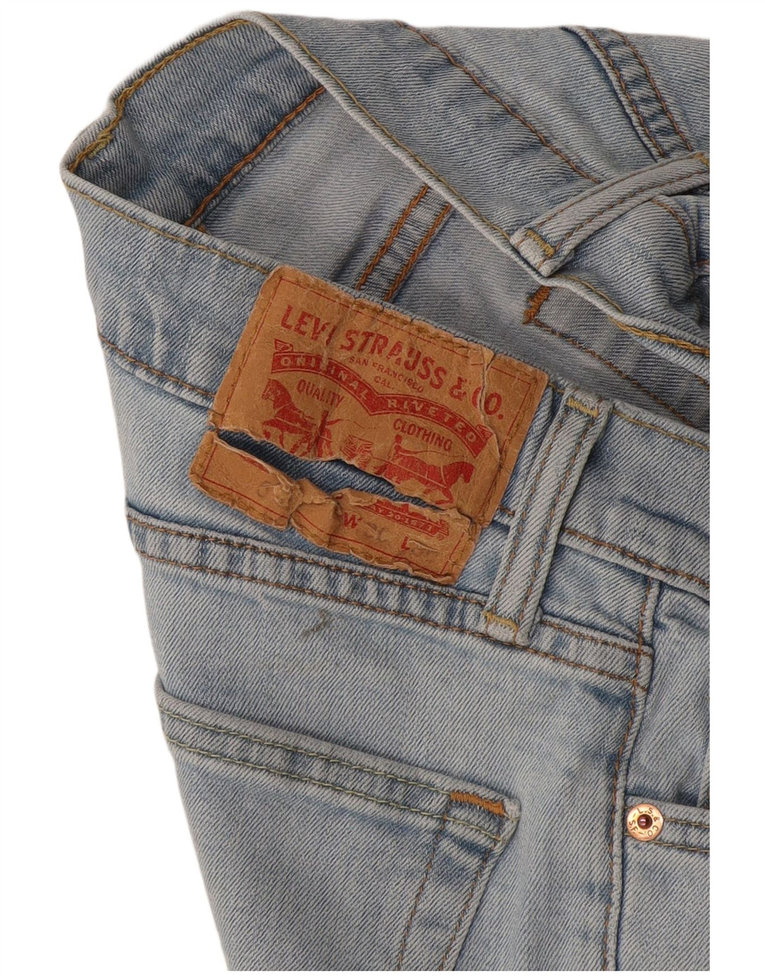 Calça jeans reta masculina Levi's W30 L29 azul
