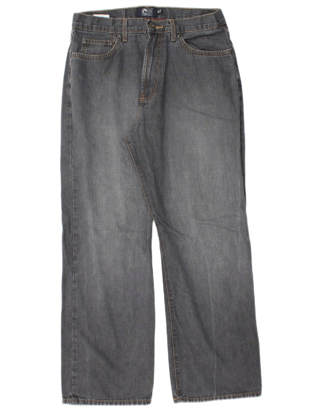 Marks & Spencer Mens Blue Harbour Straight Jeans W32 L29 Grey Cotton
