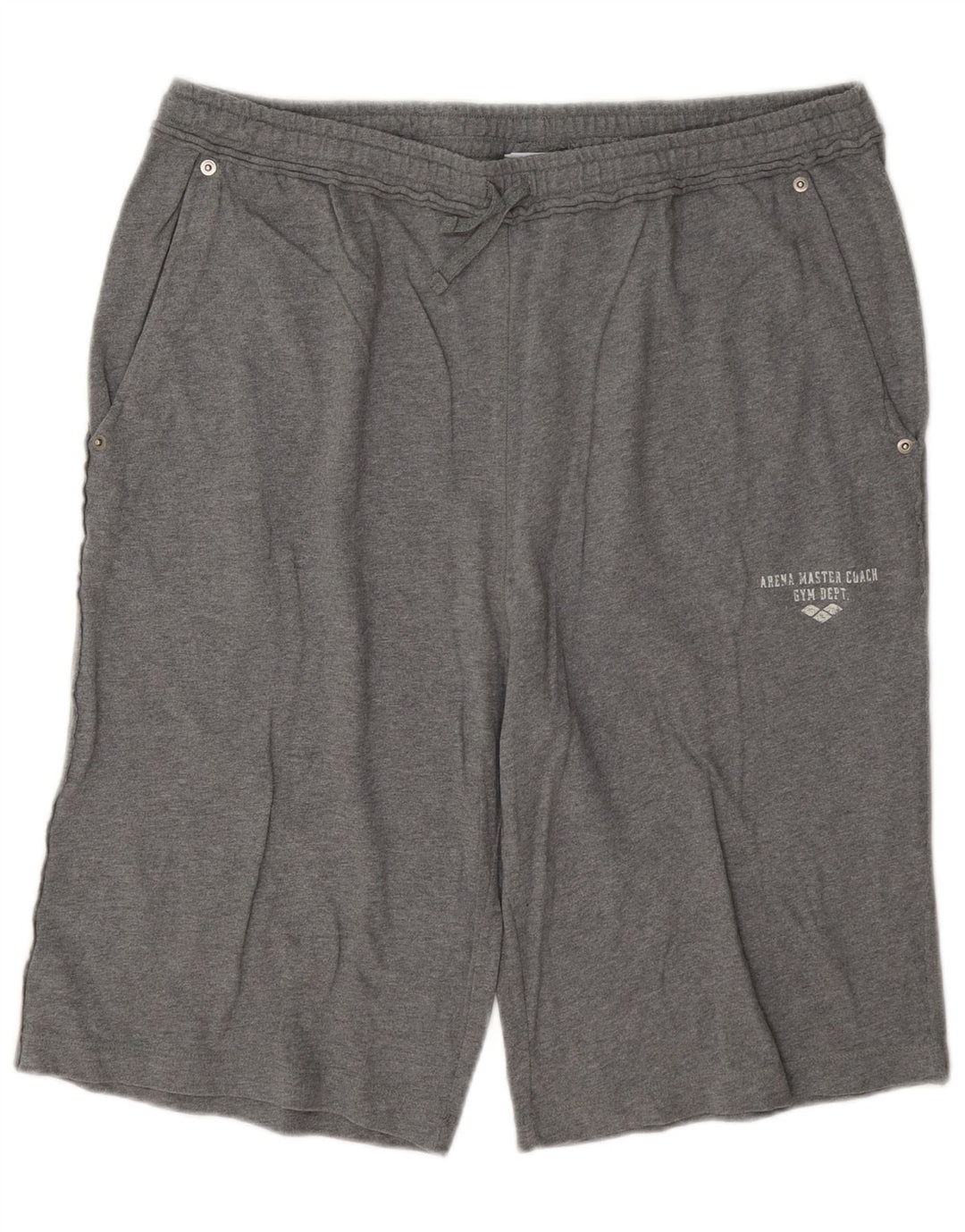 Arena Mens Sport Shorts 2XL Grey Cotton