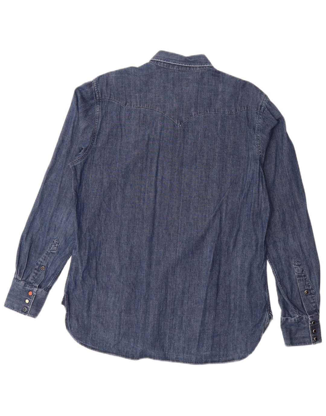 Bagutta Mens Denim Shirt Large Blue