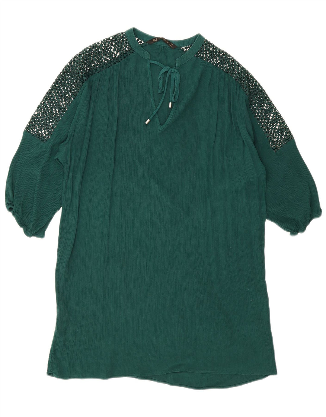 Zara Womens Shift Dress UK 14 Medium Green Viscose