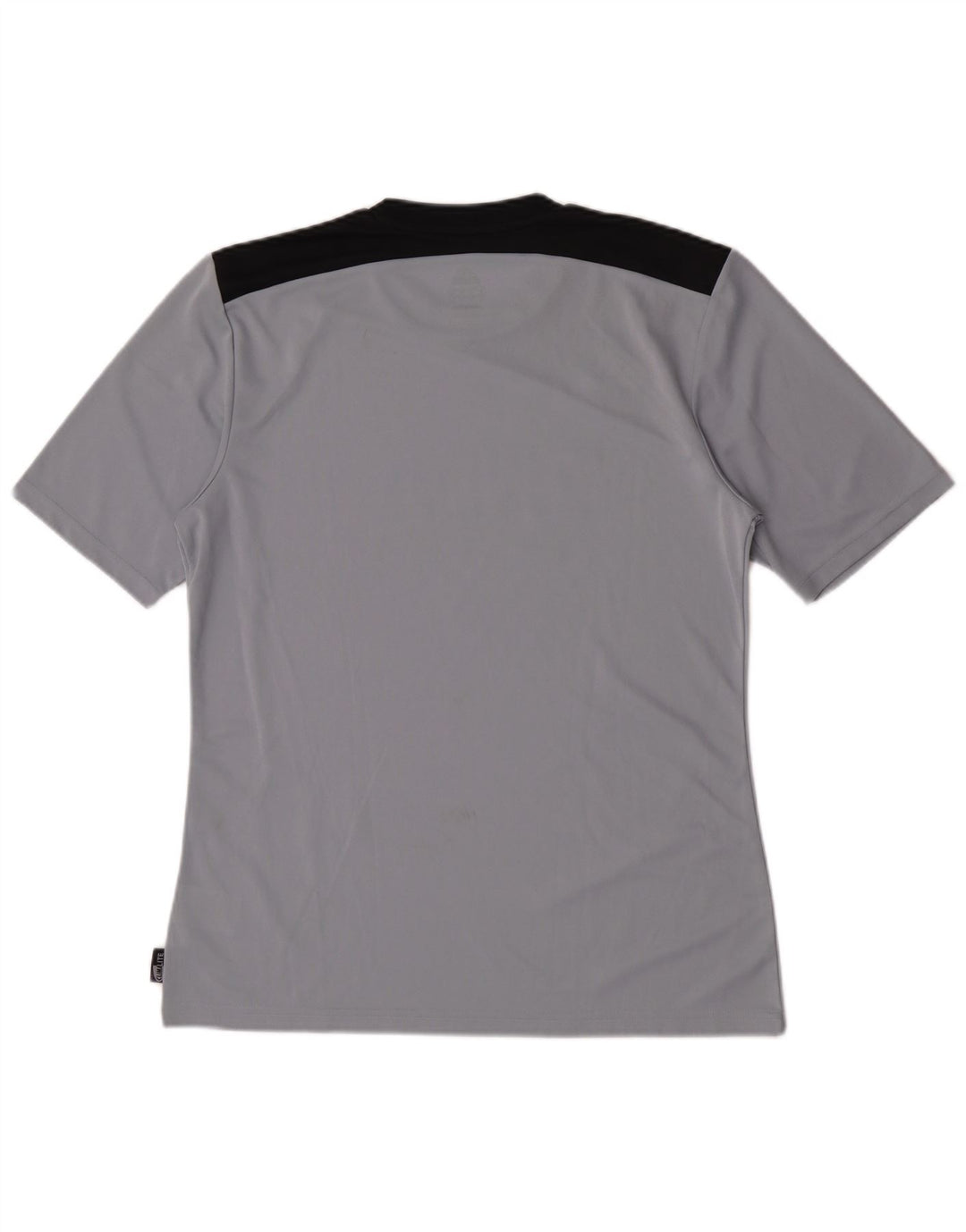 Adidas Herre Climalite Grafisk T-Shirt Top Medium Grey Colourblock Polyester