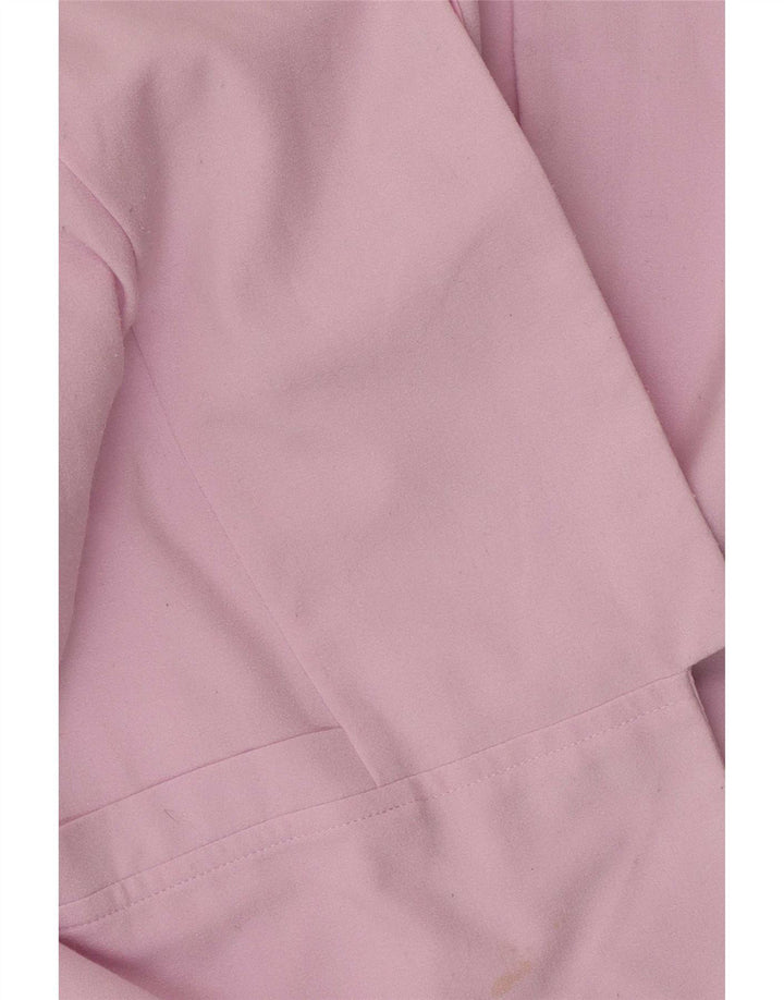 Jaqueta Blazer aberta feminina Marks & Spencer Reino Unido 14 poliéster roxo médio